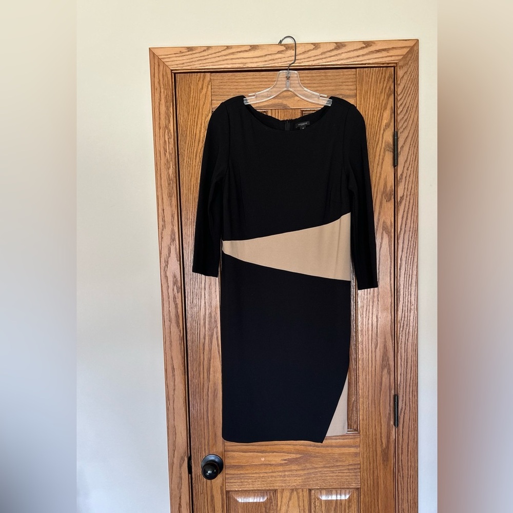 Ann Taylor Black and Tan 3/4 length sleeves